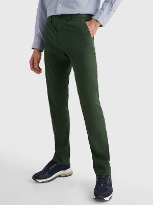 Tommy Hilfiger 1985 Essential Straight Chinos Pantolon Erkek Yeşil | TH976SFA