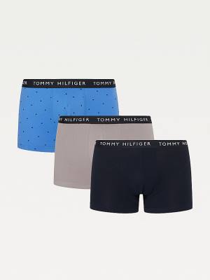 Tommy Hilfiger 3-Pack Essential Recycled Pamuklu Trunks İç Giyim Erkek Mavi | TH804RZV