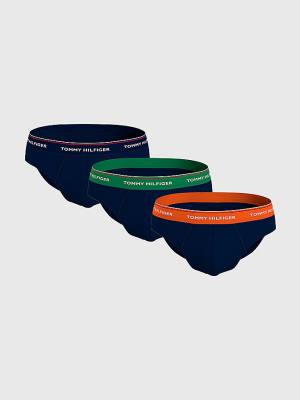 Tommy Hilfiger 3-Pack Premium Essential Logo Waistband Briefs İç Giyim Erkek Kahverengi | TH892CUB