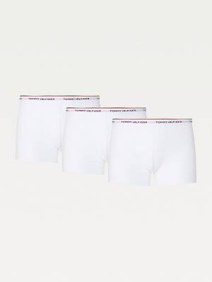 Tommy Hilfiger 3-Pack Premium Logo Waistband Trunks İç Giyim Erkek Beyaz | TH605XQK