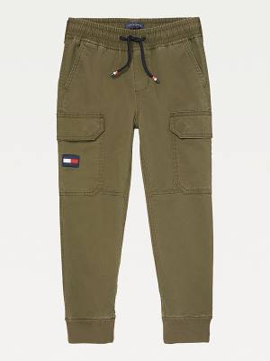 Tommy Hilfiger Adaptive Cargo Joggers Pantolon Erkek Çocuk Yeşil | TH321MAV