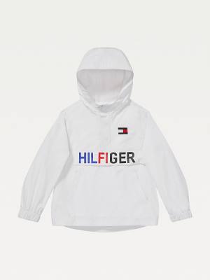 Tommy Hilfiger Adaptive Popover Anorak Ceket Erkek Çocuk Beyaz | TH036WJA