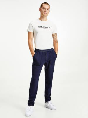 Tommy Hilfiger Bleecker Jersey Relaxed Fit Pantolon Erkek Mavi | TH583IUZ