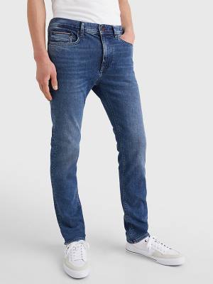 Tommy Hilfiger Bleecker Slim Faded Jean Pantolon Erkek Denim | TH480XSL