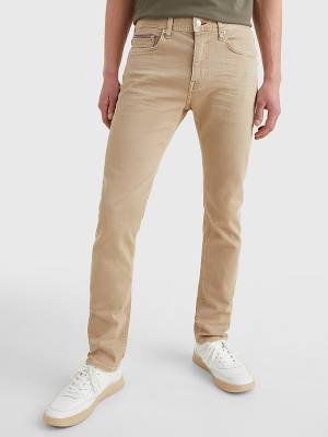 Tommy Hilfiger Bleecker Slim Solid Colour Jean Pantolon Erkek Denim | TH561WPQ