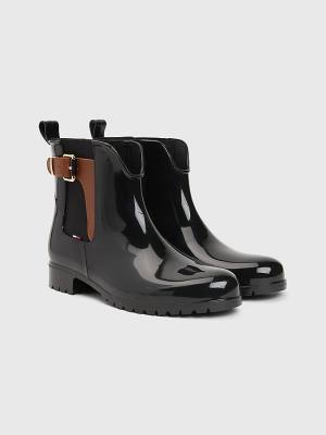 Tommy Hilfiger Buckled Ankle Wellies Bot Kadın Siyah | TH572SUG