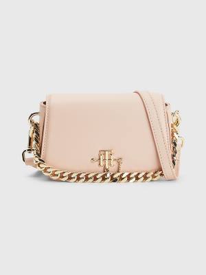 Tommy Hilfiger Chain Mini Crossover Çanta Kadın Pembe | TH241VPH