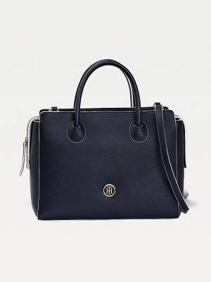 Tommy Hilfiger Charming Tommy Satchel Çanta Kadın Mavi | TH659AFS