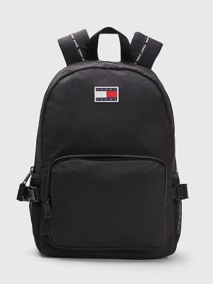 Tommy Hilfiger Colour-Blocked Backpack Çanta Erkek Siyah | TH781LST