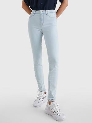 Tommy Hilfiger Como Mid Cut Cut Cut Rise Skinny Jean Pantolon Kadın Denim | TH581XWY