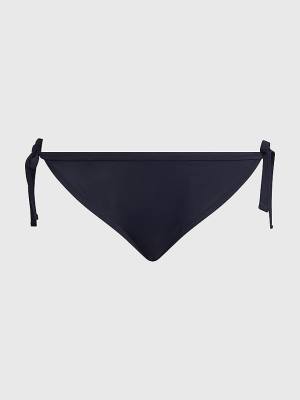 Tommy Hilfiger Curve Cheeky Side Tie Bikini Bottoms Mayo Kadın Mavi | TH952CYE