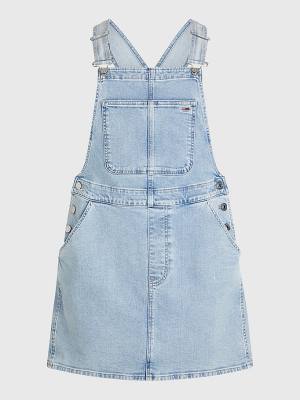 Tommy Hilfiger Curve Denim Dungaree Elbise Kadın Denim | TH092WIM