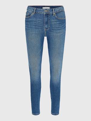 Tommy Hilfiger Curve Harlem High Rise Super Skinny TH Flex Jean Pantolon Kadın Denim | TH948WML