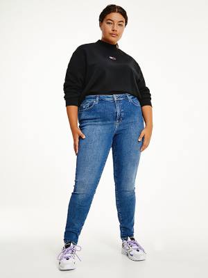 Tommy Hilfiger Curve Melany Ultra High Rise Super Skinny Jean Pantolon Kadın Denim | TH369WBQ