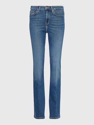 Tommy Hilfiger Curve Mid Cut Cut Cut Rise Bootcut Jean Pantolon Kadın Denim | TH438BCN