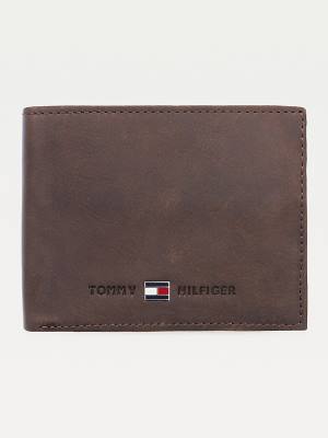 Tommy Hilfiger Deri Flap Cüzdan Erkek Kahverengi | TH357BRO