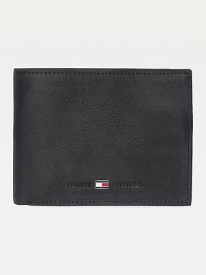 Tommy Hilfiger Deri Trifold Cüzdan Erkek Siyah | TH870ETU