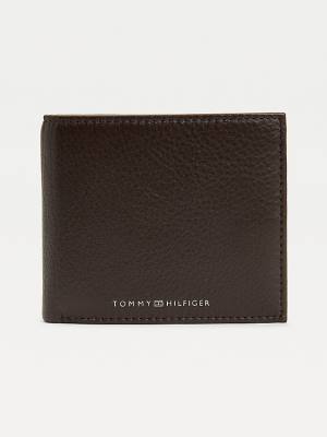 Tommy Hilfiger Downtown Deri Bifold Cüzdan Erkek Kahverengi | TH695ZFJ