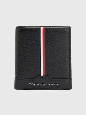 Tommy Hilfiger Downtown Trifold Cüzdan Erkek Siyah | TH632TUO