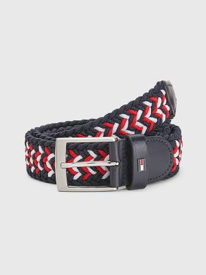 Tommy Hilfiger Elasticated Braided Kemer Erkek Mavi | TH761IBH