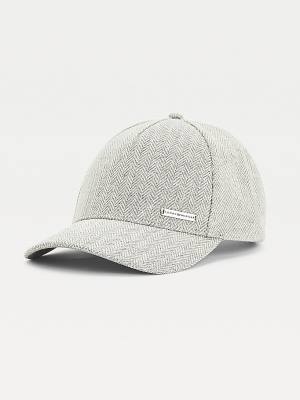 Tommy Hilfiger Elevated Essential Herringbone Cap Şapka Erkek Gri | TH435HEP