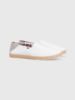 Tommy Hilfiger Essential Contrast Panel Espadrilles Günlük Ayakkabı Erkek Beyaz | TH316IJO