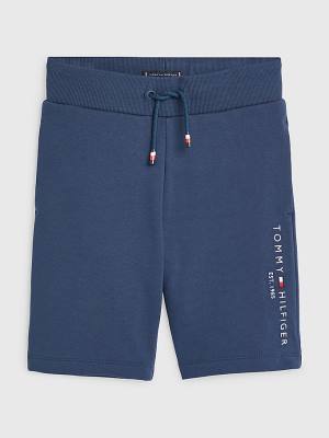 Tommy Hilfiger Essential Drawstring Sweat Shorts Pantolon Erkek Çocuk Mavi | TH805GKP