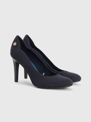 Tommy Hilfiger Essential High Pumps Topuklu Ayakkabı Kadın Mavi | TH630RVD