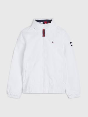 Tommy Hilfiger Essential Kukuletalı Ceket Erkek Çocuk Beyaz | TH702WDV