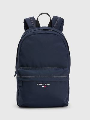 Tommy Hilfiger Essential Logo Backpack Çanta Erkek Mavi | TH419GZM