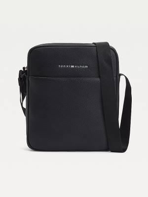 Tommy Hilfiger Essential Logo Reporter Çanta Erkek Siyah | TH803MPX