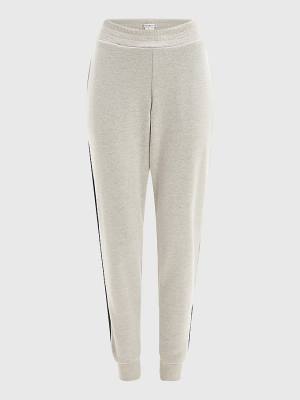 Tommy Hilfiger Exclusive Signature Detail Joggers Pantolon Kadın Bej Rengi | TH927XES