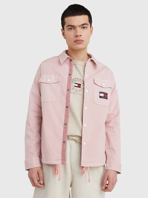 Tommy Hilfiger Expedition Logo Coach Gömlek Erkek Pembe | TH621LHI