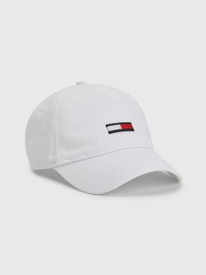 Tommy Hilfiger Flag Patch Cap Şapka Kadın Beyaz | TH239QRT