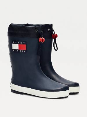 Tommy Hilfiger Flag Toggle Rain Bot Erkek Çocuk Mavi | TH240TQX