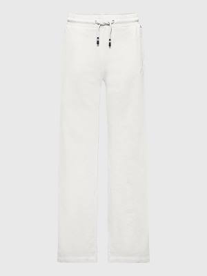 Tommy Hilfiger Geniş Leg Signature Logo Sweatpants Pantolon Kiz Çocuk Beyaz | TH584IQU