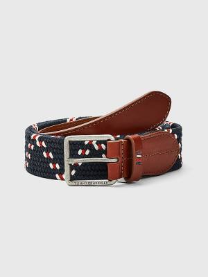 Tommy Hilfiger Gündelik Deri Essential Elasticated Kemer Erkek Mavi | TH201AUK