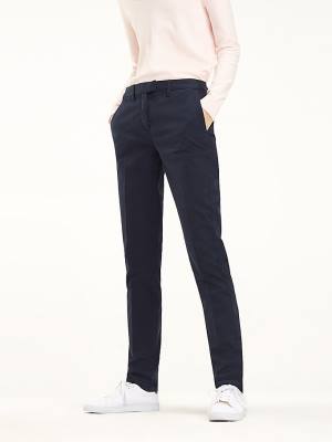 Tommy Hilfiger Heritage Skinny Fit Chinos Pantolon Kadın Mavi | TH729MGP