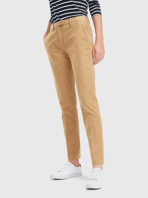 Tommy Hilfiger Heritage Skinny Fit Chinos Pantolon Kadın Haki | TH839VDL