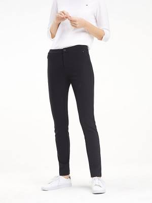 Tommy Hilfiger Heritage Skinny Fit Pantolon Kadın Siyah | TH426DJK