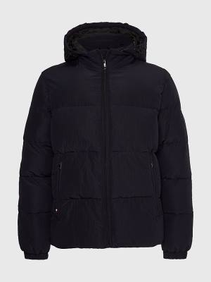 Tommy Hilfiger High Loft Removable Hood Puffer Ceket Erkek Mavi | TH813PMJ