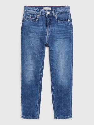 Tommy Hilfiger High Rise Tapered Jean Pantolon Kiz Çocuk Denim | TH201OVR