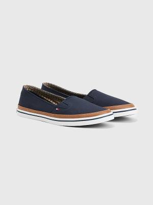 Tommy Hilfiger Iconic Slip-On Spor Ayakkabı Kadın Mavi | TH901ZAC