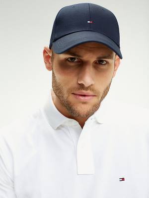 Tommy Hilfiger Klasik Baseball Cap Şapka Erkek Mavi | TH012PUM