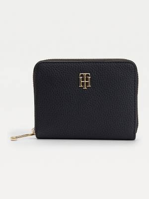 Tommy Hilfiger Medium Zip-Around Monogram Cüzdan Kadın Mavi | TH615WDY