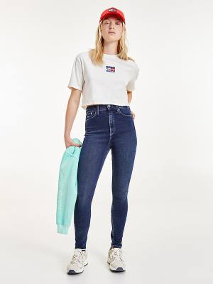 Tommy Hilfiger Melany Ultra High Rise Super Skinny Jean Pantolon Kadın Denim | TH605AGD