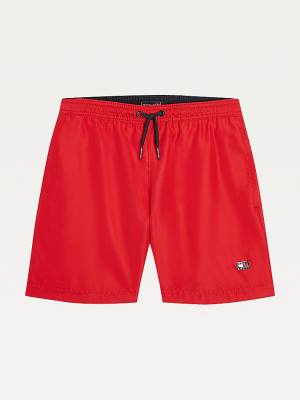 Tommy Hilfiger Mid Cut Cut Cut Length Shorts Mayo Erkek Çocuk Kırmızı | TH506KNO