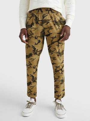 Tommy Hilfiger Modern Camo Tapered Fit Pantolon Erkek Haki | TH931MWL