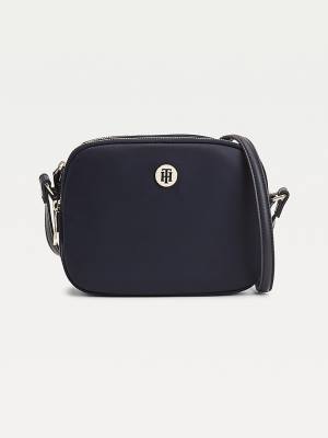 Tommy Hilfiger Monogram Recycled Crossover Çanta Kadın Mavi | TH126IJZ