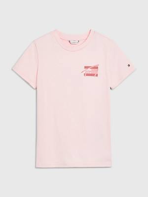 Tommy Hilfiger Natural Dye Tişört Kiz Çocuk Pembe | TH125GVT